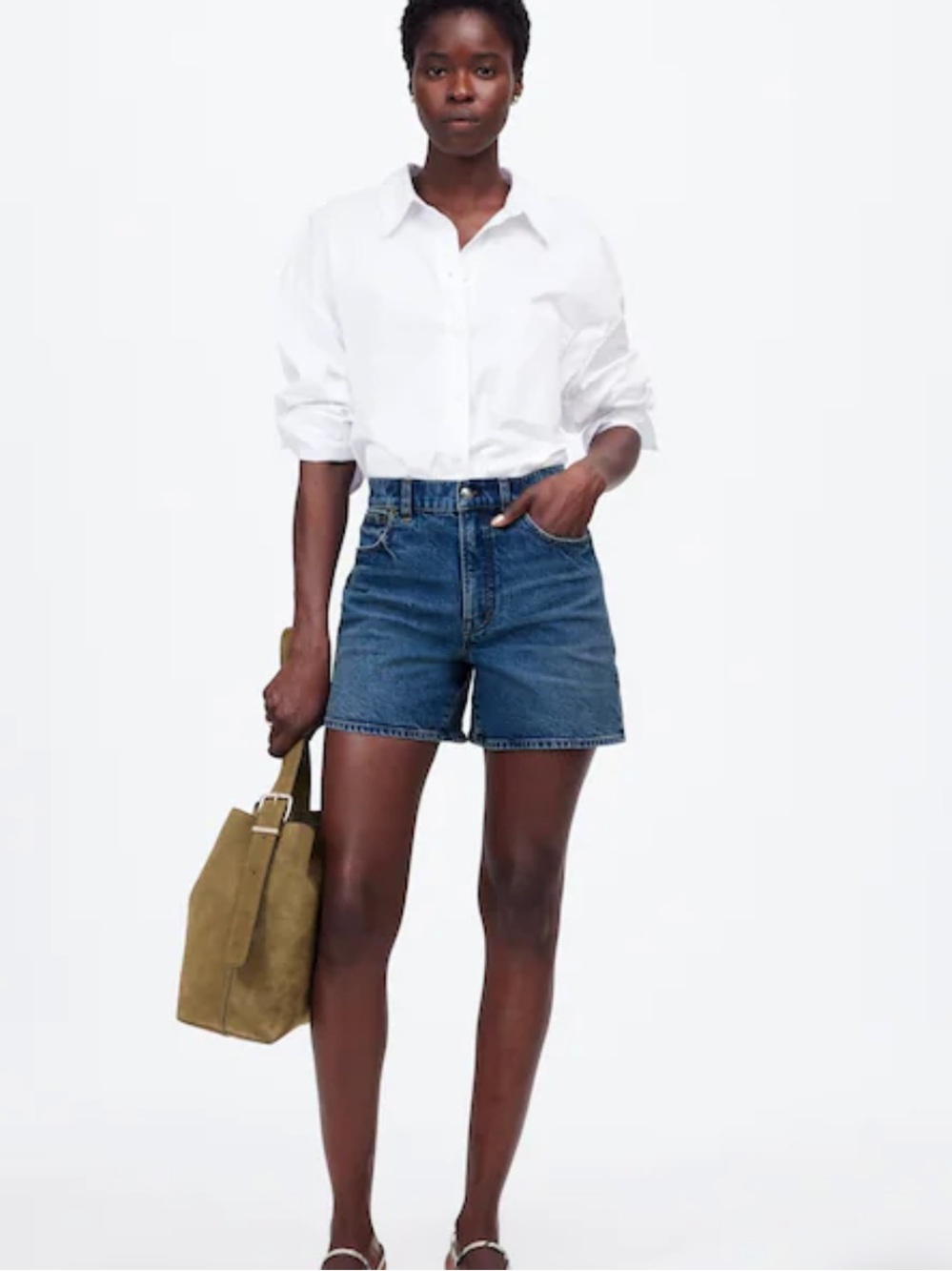 Madewell The Perfect Vintage Mid-Length Jean Short, Size 29